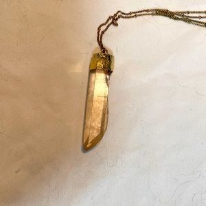 Anthropologie quartz necklace